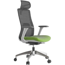 MERCURY STAR Wisdom, szürke műanyag, zöld forgószék