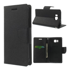 Mercurycase MERCURY Fancy Diary tok álló, bőr hatású (FLIP, oldalra nyíló, bankkártya tartó, asztali tartó funkció) FEKETE Samsung Galaxy Alpha (SM-G850) tok és táska