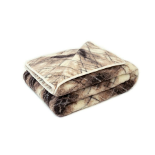  Merinó gyapjú takaró 140X200 Serpe bézs barna kockás Rehabilitációs és melegítő termékek lakástextília