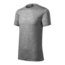  Merino Rise póló férfi sötétszürke melírozott 2XL férfi póló
