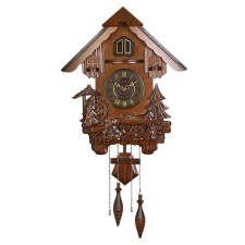  Merion fa kakukkos óra, quartz, tölgy színű, római számos számlap falióra