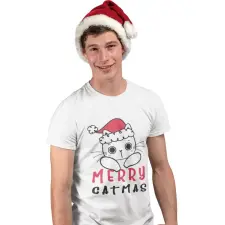  Merry Catmas - Férfi Póló férfi póló
