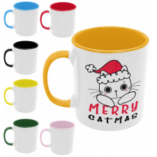 Merry Catmas - Színes Bögre bögrék, csészék