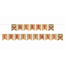  Merry Christmas Brown felirat 250 cm party kellék