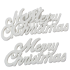  Merry Christmas felirat fa fehér 15cm 3db-os
