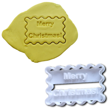 Merry Christmas feliratos keksz kiszúró sütés és főzés