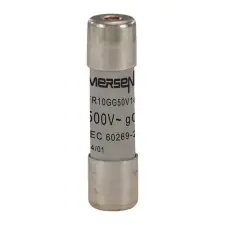 MERSEN H201809J FR10GG50V16I Kábel, - vezetékvédő cilinder biztosító betét 10x38 gG - 400/500VAC, kijelzős villanyszerelés