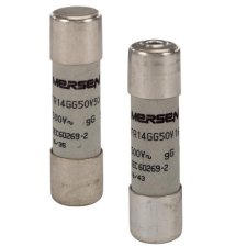MERSEN H212067J FR14GG50V4P Kábel, - vezetékvédő cilinder biztosító betét 14x51 gG - 500-690VAC, kiütőszeges villanyszerelés