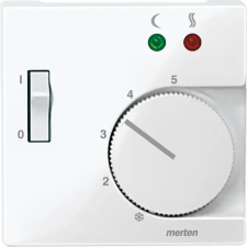  Merten Fedlap, padlótermosztáthoz, System-M, polárfehér 534919 Schneider villanyszerelés