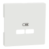  Merten Fedlap, USB töltőkhöz, System-D, mattfehér MTN4367-6037 Schneider