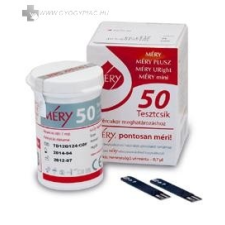  Méry (piros) vércukormérő tesztcsík 50 db vércukorszintmérő