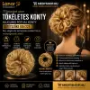 merystyle Hajgumis póthaj konty - sötétszőke (Q5/22)