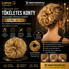 merystyle Hajgumis póthaj konty - sötétszőke (Q5/22) póthaj