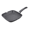 merystyle Royalty Line grill serpenyő 24 cm márvány bevonattal üveg fedővel - fekete (RL-AG24ML)