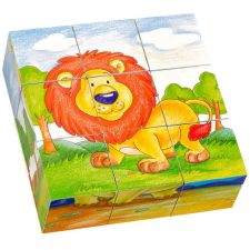  Mesekocka 9 db-os (oroszlános) puzzle, kirakós