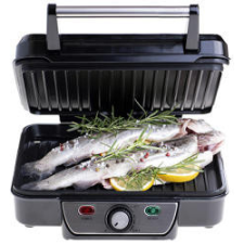 Mesko Mesko Kontaktgrill | Paninigrill | Tischgrill | Panini Grill | Sandwichtoaster | Elektrogrill | 180° Öffnung | 2500 W grillsütő