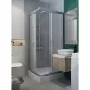  Meta Projecta zuhanykabin, 90 cm, szögletes, átlátszó üveg (34250-01-01M / 18650)