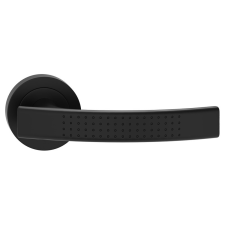 METAL-BUD ASTRA ajtóajtókilincs kerek rozettás fekete BB zár és alkatrészei