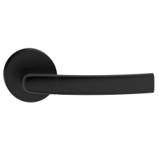 METAL-BUD CAMILA ajtókilincs kerek rozettás jobb oldali fekete PZ zár és alkatrészei