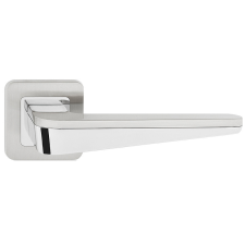 METAL-BUD DUO/OPEN ajtókilincs kerek rozettás szálcsiszolt nikkel BB zár és alkatrészei