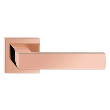 METAL-BUD FOCUS ajtókilincs szögletes rozettás rozéarany - CORONA PREMIUM BB zár és alkatrészei