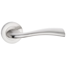 METAL-BUD LIBRA ajtókilincs kerek rozettás szálcsiszolt nikkel PZ zár és alkatrészei