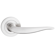 METAL-BUD MONICA ajtókilincs kerek rozettás szálcsiszolt nikkel BB zár és alkatrészei