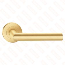 METAL-BUD NOVA ajtóajtókilincs kerek rozettás PVD matt sárgaréz Csak kilincs felső rozettán zár és alkatrészei