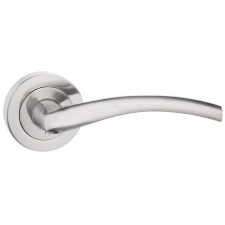 METAL-BUD RICCO ajtókilincs kerek rozettás szálcsiszolt nikkel BB zár és alkatrészei