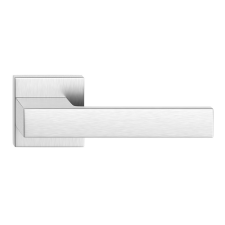 METAL-BUD TOTAL ajtóajtókilincs szögletes rozettás matt szálcsiszolt króm WC zár és alkatrészei