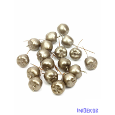  Metál drótos alma 3,5cm 18db/csomag - Bronz dekorációs kellék