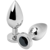 METAL HARD METALHARD ANAL PLUG DIAMOND BLACK SMALL 5.71CM