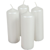  Metál henger gyertya 40x120mm fehér 4db/csom (db ár)