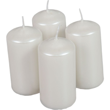 Metál henger gyertya 50x100mm fehér 4db/csom (db ár) gyertya