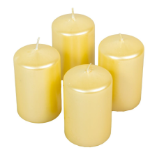  Metál henger gyertya 60x100mm krém 4db/csom (db ár) gyertya