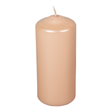  Metál henger gyertya 60x140 mm lazac dekorációs kellék