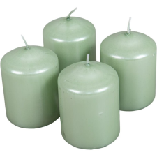  Metál henger gyertya 60x80mm menta 4db/csom (db ár) gyertya