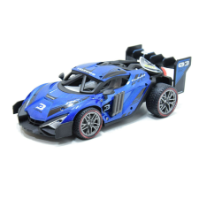 Metal Racing versenyautó - távirányítós, automata vízpermettel / kék távirányítós modell