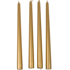 Metál sziluett gyertya 310 mm arany 4db/csomdb ár gyertya