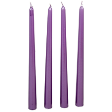 Metál sziluett gyertya 310 mm lila 4db/csom (db ár) gyertya