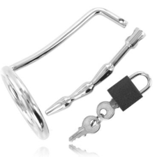  Metalhard Chastity rozsdamentes péniszgyűrű húgycsőtágítóval 45mm péniszgyűrű