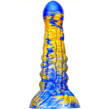 MetallicAnal Fantasy Ninja Dildo 16 x 5.2cm Kék-arany műpénisz, dildó