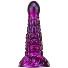 MetallicAnal Fantasy Ninja – prémium dildó, 16 x 5,2 cm, lila-fekete műpénisz, dildó