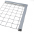 Metalproduct Lemez rács keretező profil lemez keret 30x30 mm 3 mm vastag lemezhez kezeletlen acél 3000 mm