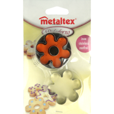  Metaltex rugós virág alakú linzer kiszúró készlet sütés és főzés