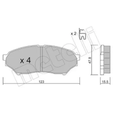 METELLI fékbetétkészlet, tárcsafék 22-0397-0 autóalkatrész