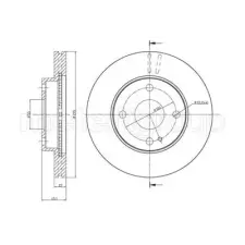 METELLI féktárcsa 23-0617 autóalkatrész