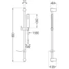 Mexen Alfa DF02 kád készlet, Arany - 745713DF02-50