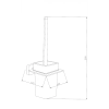 Mexen Arno WC-kefe, Arany - 7020750-50