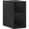 Mexen Box-A nyitott szekrény, polccal, 25 cm, fekete matt - 91AX2-0250-470-0-71